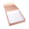 Caja de cartón con imán para collar o conjunto color rosa cuarzo 165X167X38 mm MC-6-RC