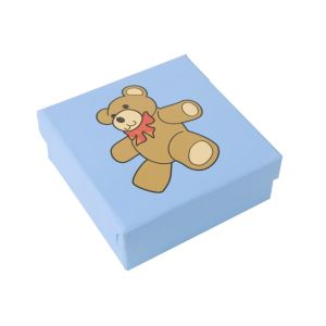 Cardboard earring boxes for kids, blue sp-41