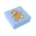 Astucci in cartone per bambini, per orecchini, blu sp-41