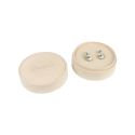 Multifunctioneel rond sieradendoosje, beige 80ø x 40 mm PR-2-BG