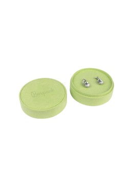 Caja redonda multiusos verde para joyas bisutería y joyería 80øx40 mm PR-2-VE
