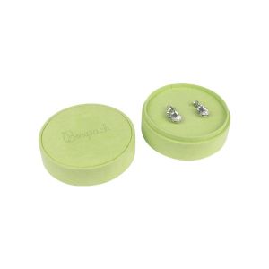 Caja redonda multiusos verde para joyas bisutería y joyería 80øx40 mm PR-2-VE