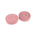 Caja redonda multiusos rosa para joyas bisutería y joyería 80øx40 mm PR-2-RS
