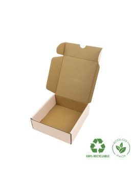 Cajas de envió ecomerce color rosa cuarzo personalizables 130x130x45 mm CE-130-RC