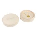 Caja redonda multiusos beige para joyas bisutería y joyería 100øx40 mm PR-3-BG
