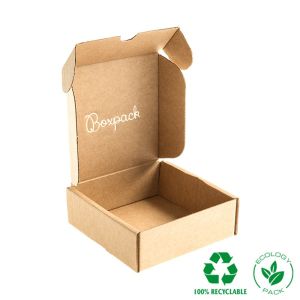 Cajas de envió ecomerce color kraft personalizables 130x130x45 mm CE-130-K