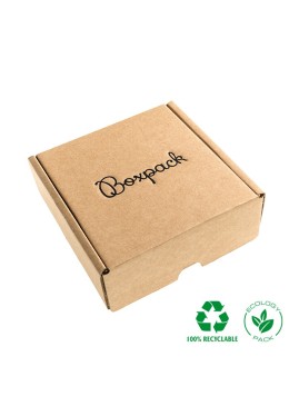 Cajas de envió ecomerce color kraft personalizables 130x130x45 mm CE-130-K