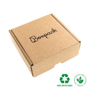Customizable e-commerce shipping boxes, kraft 130 x 130 x 45 mm CE-130-K