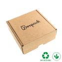 Boîtes d’expédition e-commerce personnalisables, kraft 130 x 130 x 45 mm CE-130-K