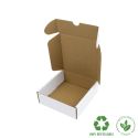 Boîtes d’expédition e-commerce personnalisables, blanches 130 x 130 x 45 mm CE-130-BM