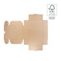 Cajas de envió FSC® ecomerce color kraft personalizables 130x130x45 mm FCE-130-K