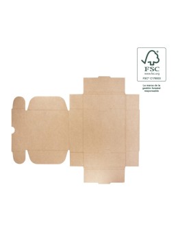 Cajas de envió FSC® ecomerce blanca personalizables 130x130x45 mm FCE-130-B