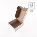 Scatole per spedizioni e-commerce FSC® personalizzabili, bianche 130 x 130 x 45 mm FCE-130-B