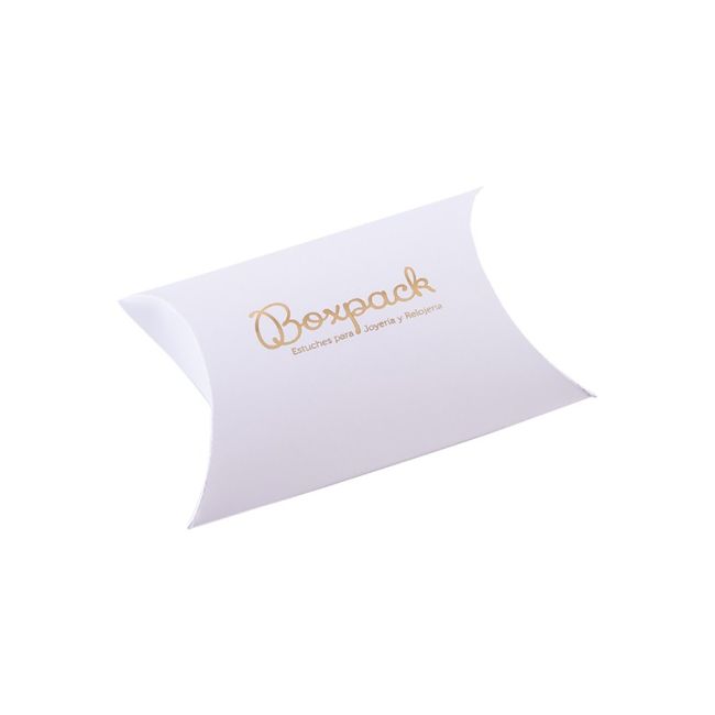 Caja automontable multiusos blanca para joyas bisutería y joyería 80x90x35 mm AR-3-B