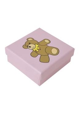 Cajas de cartón para pendientes o conjunto infantil para joyas joyería y bisutería 65x65x28 mm sp-61-rb
