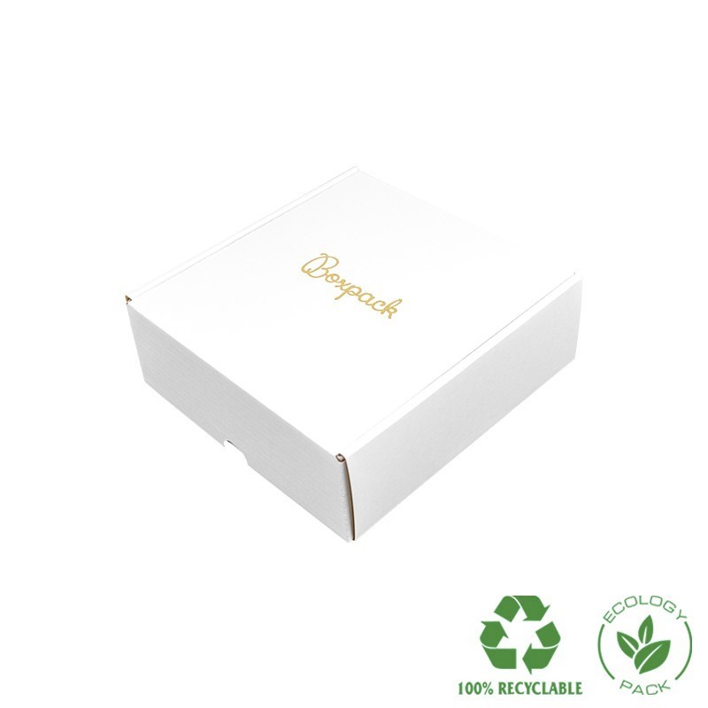Cajas de envió ecomerce color blanca personalizables 175x175x60 mm CE-175-BM