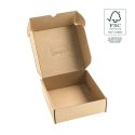 Cajas de envió FSC® ecomerce color kraft personalizables 175x175x60 mm FCE-175-K