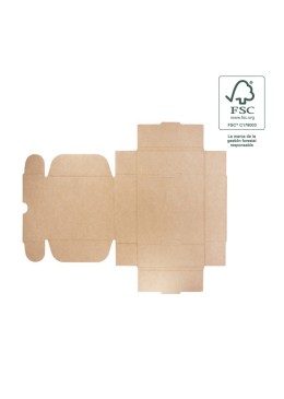 Cajas de envió FSC® ecomerce color kraft personalizables 175x175x60 mm FCE-175-K