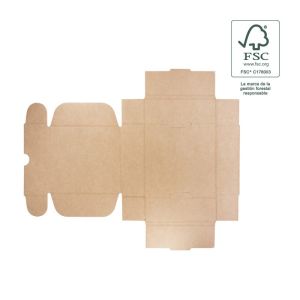 Caixas de envio FSC® para e-commerce personalizáveis, brancas 175 x 175 x 60 mm FCE-175-B