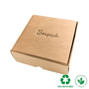 Cajas de envió ecomerce color kraft personalizables 175x175x60 mm CE-175-K