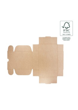 Cajas de envió FSC® ecomerce color kraft personalizables 260x210x80 mm FCE-260-K