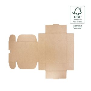 Customizable FSC® e-commerce shipping boxes, kraft 260 x 210 x 80 mm FCE-260-K