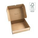 Customizable FSC® e-commerce shipping boxes, kraft 260 x 210 x 80 mm FCE-260-K