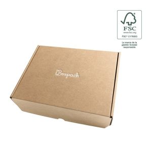 Personalisierbare FSC®-Versandschachteln aus Kraftkarton für E-Commerce 260 x 210 x 80 mm FCE-260-K