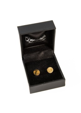 Estuche polipiel negro para pendientes 46x52x30 mm. C-1-P