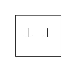 Black faux leather case for earrings, costume jewellery and jewellery