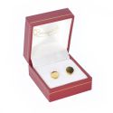 Estuche polipiel rojo para pendientes 47x53x30 mm. J-07-P