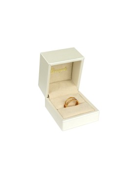 ESTUCHE PARA ANILLO LABIOS COLOR BLANCO ROTO 62x67x56 Mm. WD-1-S