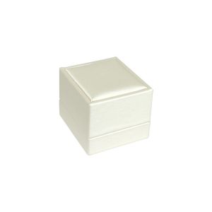 Ring box with slot insert, off-white 62 x 67 x 56 mm WD-1-S