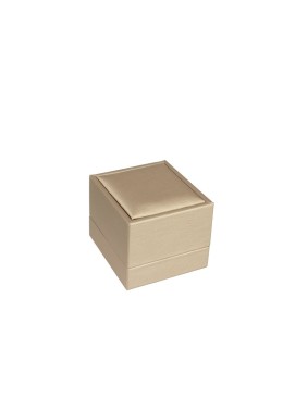 ESTUCHE PARA ANILLO LABIOS COLOR CHAMPAGNE 62x67x56 Mm. MT-1-S