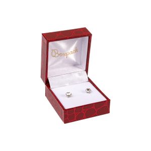 Estuche para pendientes de joyería bisutería 47x52x31mm rojo CR-1-P