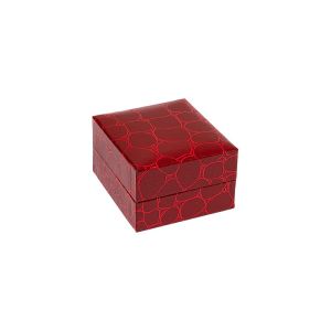 Estuche para pendientes de joyería bisutería 47x52x31mm rojo CR-1-P