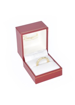 Estuche polipiel rojo para anillo 47x53x40 mm. J-06-S-R