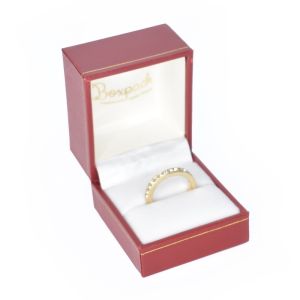 Estuche polipiel rojo para anillo 47x53x40 mm. J-06-S-R