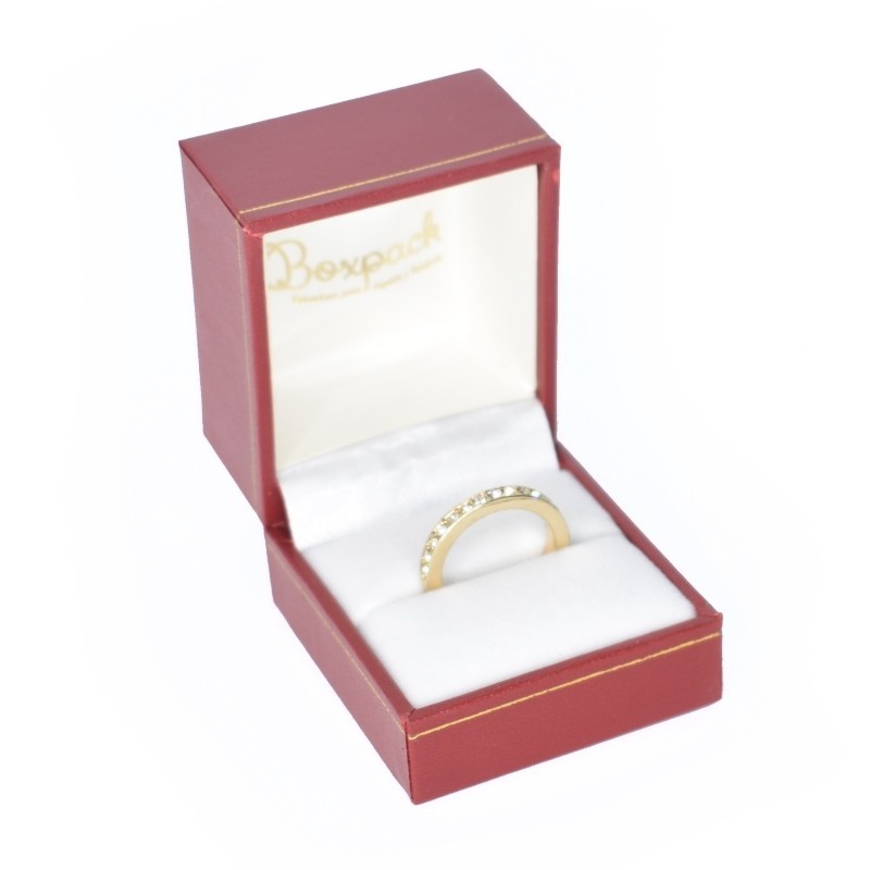 Estuche polipiel rojo para anillo 47x53x40 mm. J-06-S-R