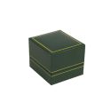 Estuche polipiel verde para anillo 47x53x40 mm. J-06-S-VE