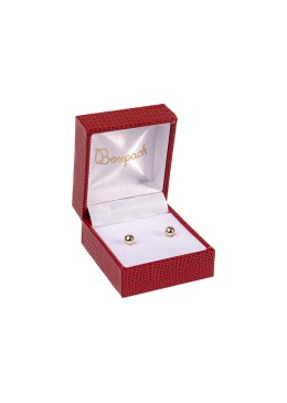 Estuche para pendientes de joyería bisutería 47x52x31mm rojo LZ-1-P