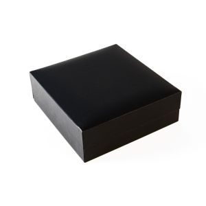 Schwarzes Münzetui für Münzen mit 40 mm Durchmesser 75 x 75 x 32 mm EM-40