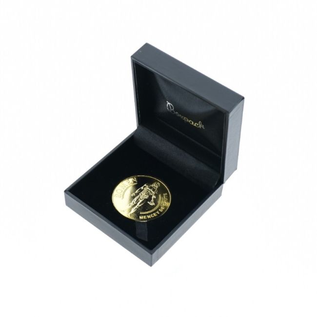 Estuche para moneda de 40 mm de diámetro 75x75x32mm negro EM-40