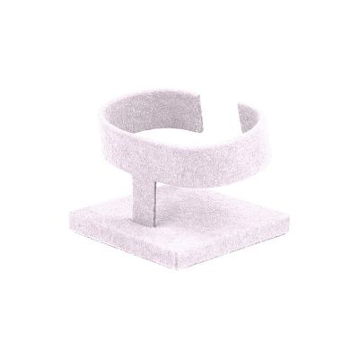 Display für Armbänder/Uhren 57 x 57 x 50 mm CD-PU171 - Mikrofaser Helllila MF-97