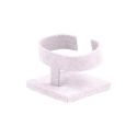 Display voor armbanden/horloges 57 x 57 x 50 mm CD-PU171 - microvezel Lichtlila MF-97