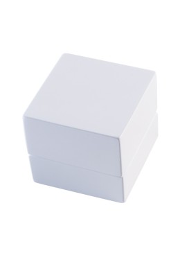 Estuche de madera para anillo color blanco 60x60x50 mm CU-1-B