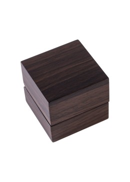 Estuche de madera para anillo color nogal 60x60x50 mm CU-1-M