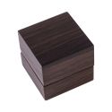Estuche de madera para anillo color nogal 60x60x50 mm CU-1-M