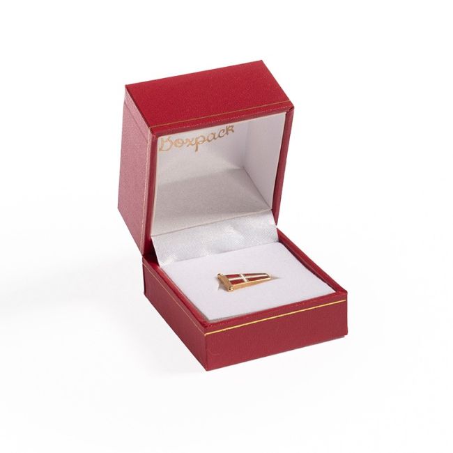 Estuche polipiel rojo para pin 47x53x40 mm. J-06-PI-R