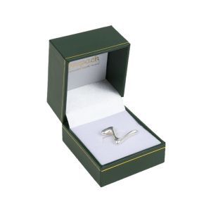 Estuche polipiel verde para pin 47x53x40 mm. J-06-PI-VE